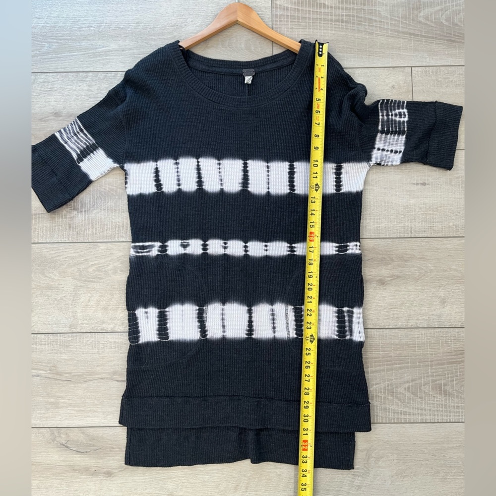 WE THE FREE boho canyon wash tie dye long line tunic with pockets size XS - Picture 4 of 10